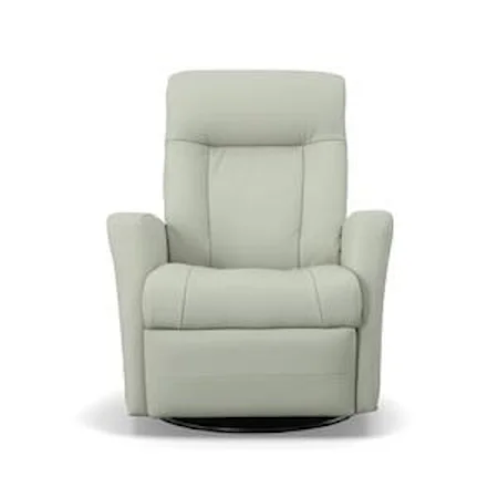 Contemporary Swivel Glider Power Recliner with USB Ports